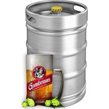 Pivo Gambrinus nepasterizovaná 10, světlé výčepní sud 50 l