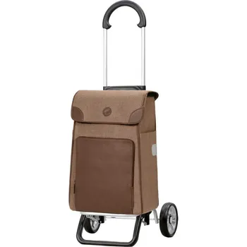 Nákupní taška Nákupní taška na kolečkách Andersen Scala Shopper Plus Elik hnědá