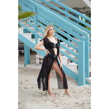 Oblečení a móda Dámské pareo 19 D81A-19 černé - Self M