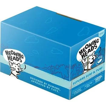 Krmivo pro kočku Meowing Heads Surf and Turf MULTIPACK - kapsička pro kočky 10x100 g