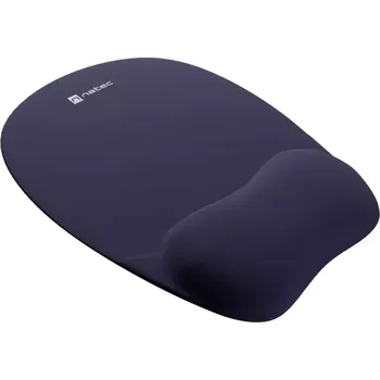 Podložka pod myš Podložka pod myš ergonomická Natec CHIPMUNK, paměťová pěna, Navy modrá, 230x200 mm