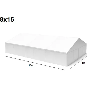 Zahradní stan TENTino Velkokapacitní párty stan 8x15 m Stav stanu: NOVÝ