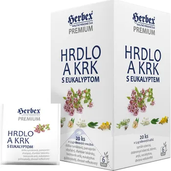 Horký nápoj Čaj Hrdlo a krk - Herbex 20x1,5g