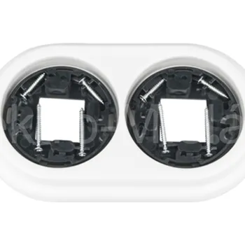 vypínač VINTAGE 2 rámeček bílá na povrchovou montáž keramika CD0102