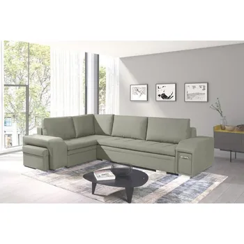 Sedací souprava Falco Rohová sedací souprava Alana, rozkládací s úložným prostorem, levá, zelená Inari 35