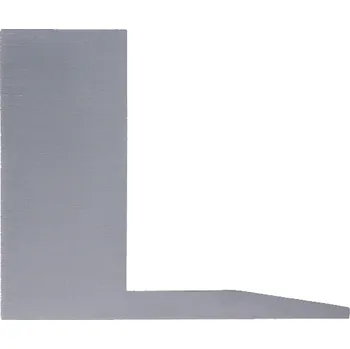 Koncovka pro kotevní profil ve tvaru F pro celoskleněné zábradlí, broušená