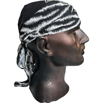 Šátek šátek na hlavu (čepička) bavlněný tygr