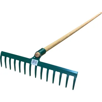 Zahradní nářadí M.A.T. GROUP hrábě 14z ocel S NÁSADOU 150cm PROFI český výrobek