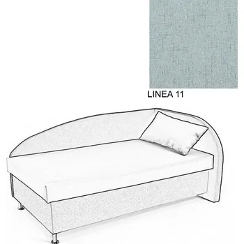 Postel Čalouněná postel AVA NAVI, s úložným prostorem, 120x200, pravá, LINEA 11