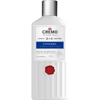 Sprchový gel Cremo Citrus & Mint Leaf 2in1 Cooling Shampoo stimulující a osvěžující šampon 2 v 1 pro muže 473 ml