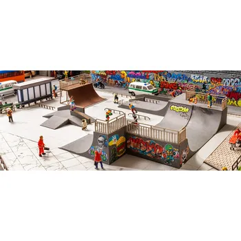 Modelová železnice NOCH 66834 H0 Stavebnice - skatepark s pohybem NO66834