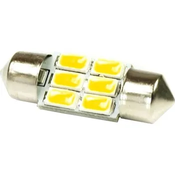 Autožárovka Interlook WW Auto LED žárovka C5W 6 SMD 5630 Teplá bílá 36 mm