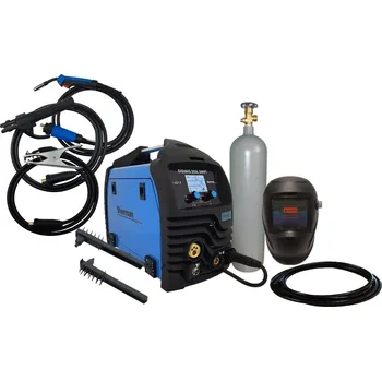 Svářečka Sherman Synergická invertorová svářečka DIGIMIG 203L Swift + Hořák MIG + Kabely + Kukla + Ventil + plná Láhev co2+ Plyn