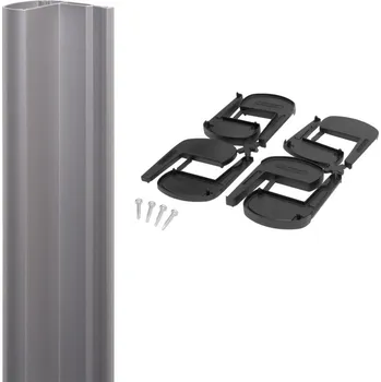 Pohon brány Locinox magnetický zámek pro křídlovou bránu, brána, 2m, N-LINE-MAG-3000-SILV