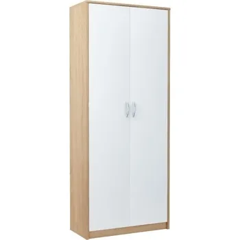 Šatní skříň Šatní skříň MAX 6/R005, policová, dub sonoma/bílá