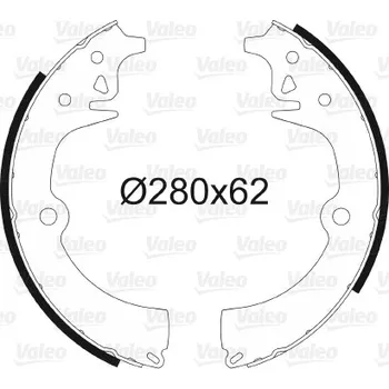 Brzdová čelist Sada brzdových čelistí, , 423820, 423821, 423823, 423878, 424198, VALEO, 562419