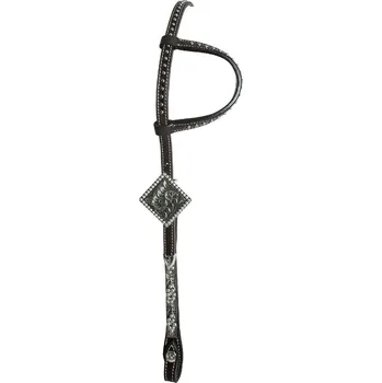 Věšák na sedlo a uzdečku Westernová uzdečka jednouška POOL'S WSOE/00214 koňak