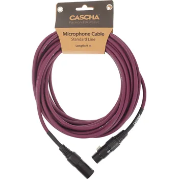 Audio kabel Cascha Standard Line Mic Cable Purple 9m + prodloužená záruka 3 roky