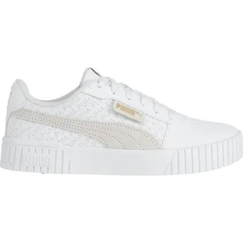 Dámské tenisky Dámské tenisky Puma CARINA 2.0 LOGOBSESSION 4.5 Bílá, Béžová, Zlatá