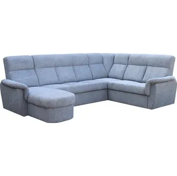 Sedací souprava MODENA U Levá sedací souprava, látka ŠEDÁ Aragon 90 (FE) kolekce - "E" (K250-S) NOVÁ AKČNÍ LÁTKA