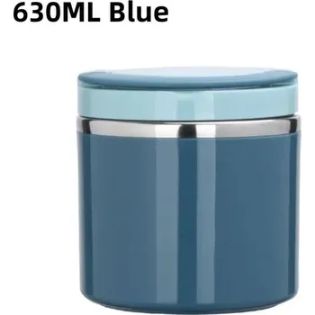 Termoska Nerezová termoska na jídlo a polévku pro děti | cestovní ešus - Modrá - 630 ml