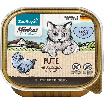 Krmivo pro kočku ZooRoyal Minkas Naturkost krůta s brambory 100 g