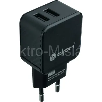 Napáječ USB 2x 3,4A černá CLT135