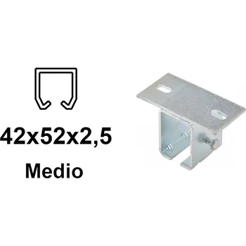 Pohon brány Horní držák pro závěsnou bránu z profilu C 42×52×2,5