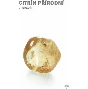 Obal na kartičku Magieprirody.cz Kartička s popiskem kamene Citrín přírodní #17
