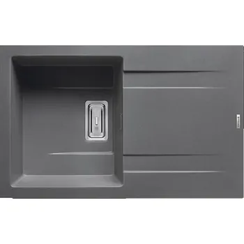 Nerezový dřez Pyragranitový dřez KARTESIO 1B 1D (79x50) iron grey