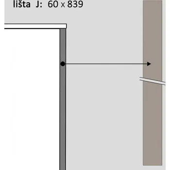 soklová lišta REA AMY LIŠTA J CAPPUCCINO LISTA J