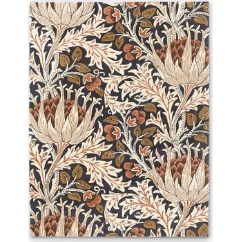 Koberec Luxusní květinový koberec Morris & Co Artichoke amber charcoal 127103 Brink & Campman 140 x 200