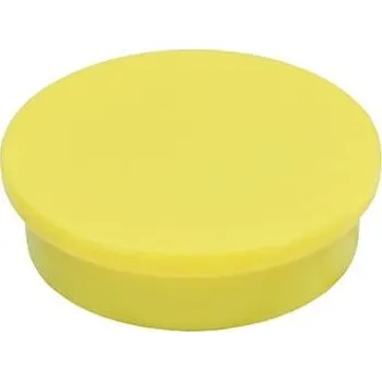 Dekorativní magnet SOLLAU Neodymový kancelářský magnet kruhový 30x8 mm Barva: Žlutá