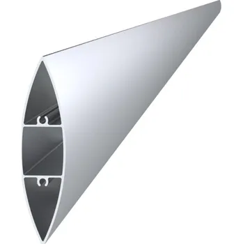 Plot Hliníková plotová lamela 100x24,5 mm, tvar kapka 2m +/- 5mm (AL-PV4-2)