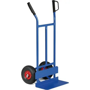 Rudl 101022 ocelový rudl s ochranou kol modrý 200 kg dušová kola