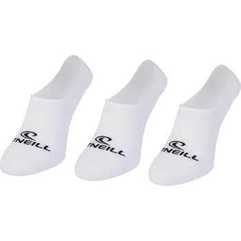 Dámské oblečení Unisex ponožky O'Neill FOOTIE 3PK 35/38 Bílá, Černá