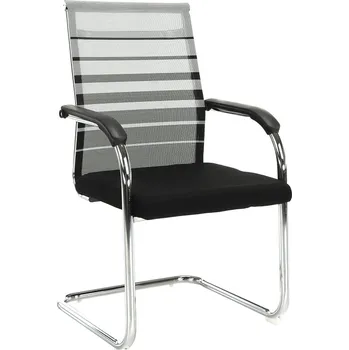 Jídelní židle Zasedací židle, šedá/černá/stříbrná, ESIN