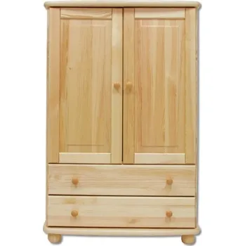 Šatní skříň Skříňka DK-155, 2D2S, masiv Barva: moření olše