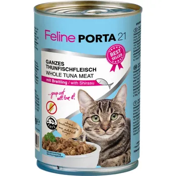 Krmivo pro kočku 12x400g Feline Porta 21 - tuňák se šprotem