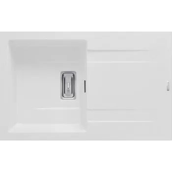 Nerezový dřez Pyragranitový dřez KARTESIO 1B 1D (79x50) snow