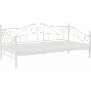 Postel Kovová postel DAINA 90x200, bílá
