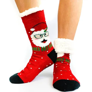 Dámské ponožky Dámské vánoční ponožky HOHOHO L26002 bordó, VELIKOST 39 - 42