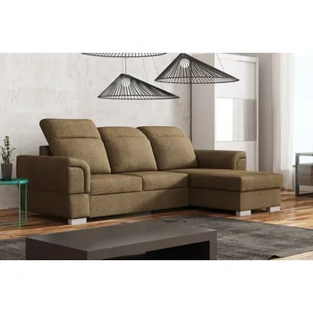 Sedací souprava Falco Rohová sedací souprava Cabot UNI, rozkládací s úložným prostorem, hnědá Metro 15