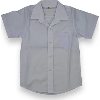 Pánská košile Fashion Chlapecká bílá společenská košile 02 Barva: Bílá, Velikost: 26