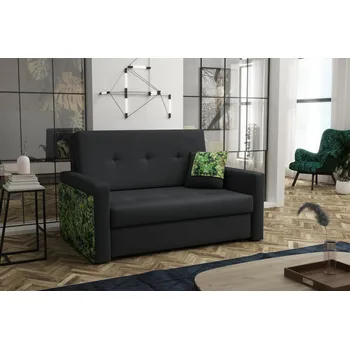 Pohovka Falco Rozkládací pohovka Vivian Mel II s úložným prostorem, černá manila 18/jungle