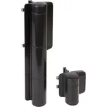 Sada hydraulického samozavírače a závěsu LOCINOX 180° pro branku 150 cm/150 kg, černá, MAMMOTH180-9005