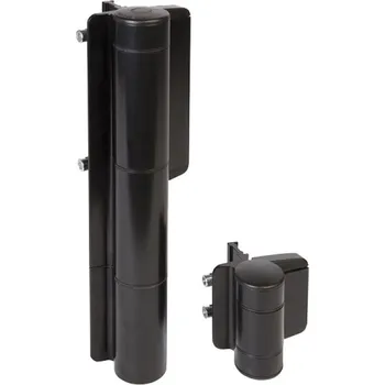 pant Sada hydraulického samozavírače a závěsu LOCINOX 180° pro branku 150 cm/150 kg, černá, MAMMOTH180-9005