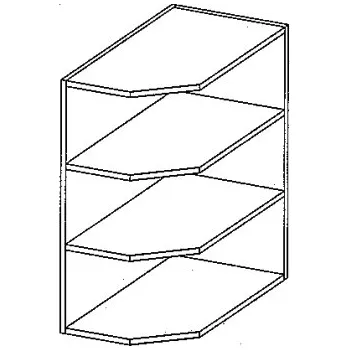 Kuchyňská skříňka Horní kuchyňská skříňka CHAMONIX II WPO ukončovací