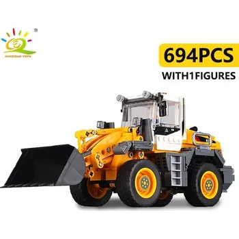 Stavebnice LEGO Stavební set bagru a jeřábu pro kluky | styl lego - 35 Bez krabice