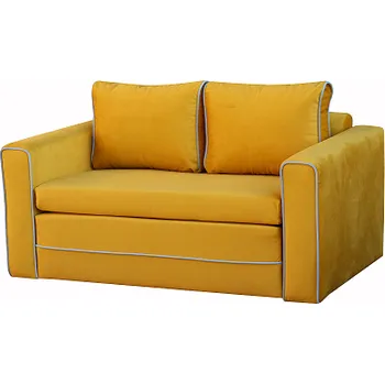 Pohovka PRESTO pohovka , látka Hořčicová- Fancy 48/paspule 85 (FE) - kolekce "E" (K250)